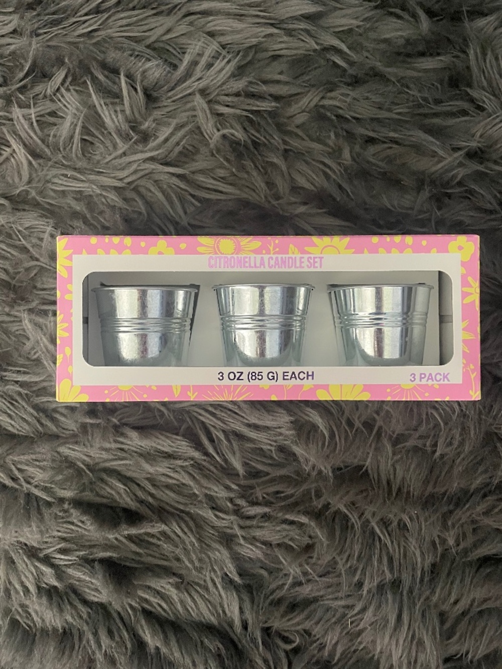 Citronella 3 pack candle set